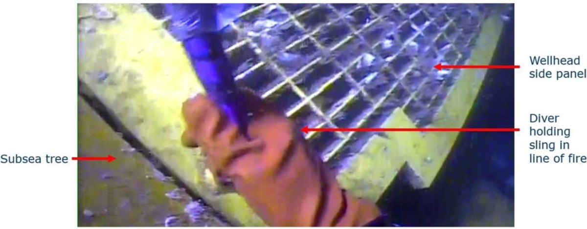 Diver suffered crush injury to finger