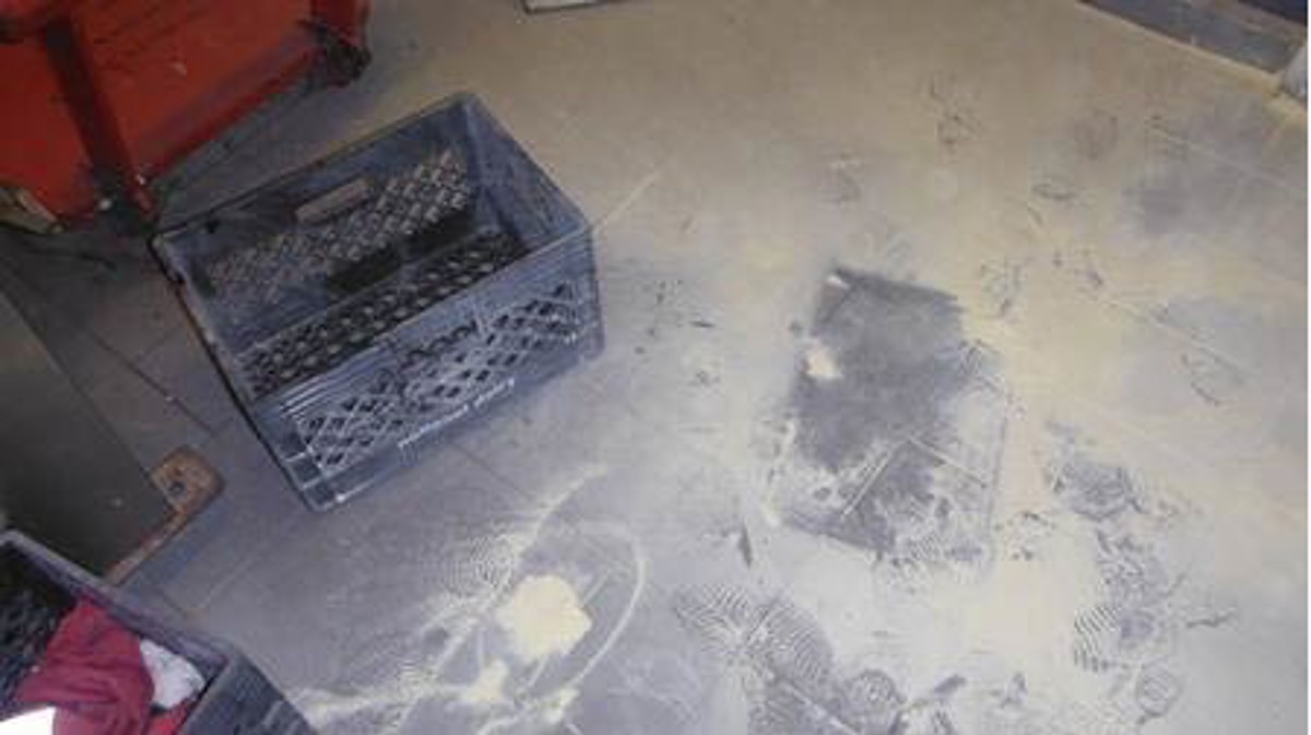 IMCA SF Fire: Spontaneous combustion of towels 3 Scene of the fire