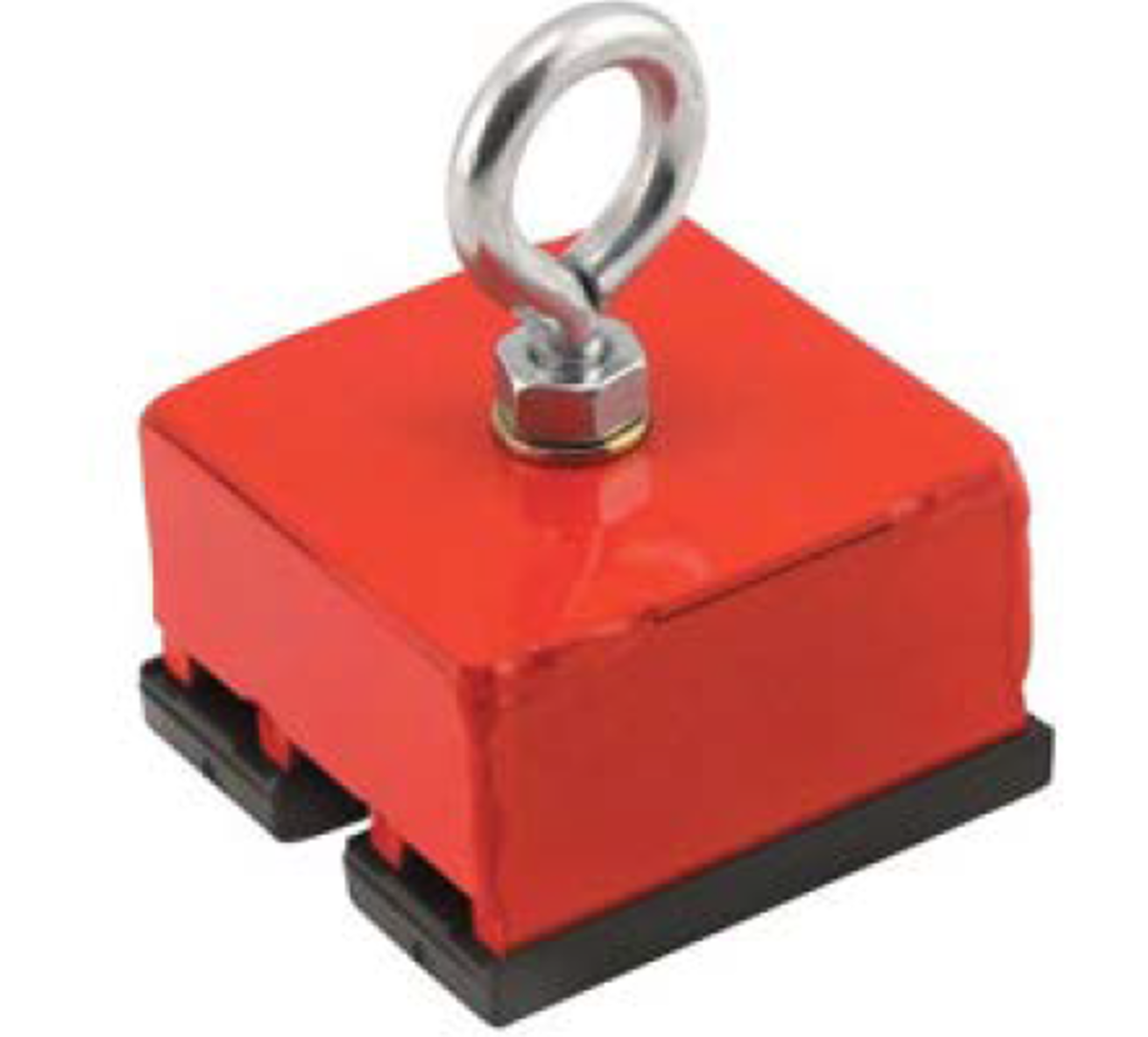 similar magnet with secondary retention eyelet fitted
