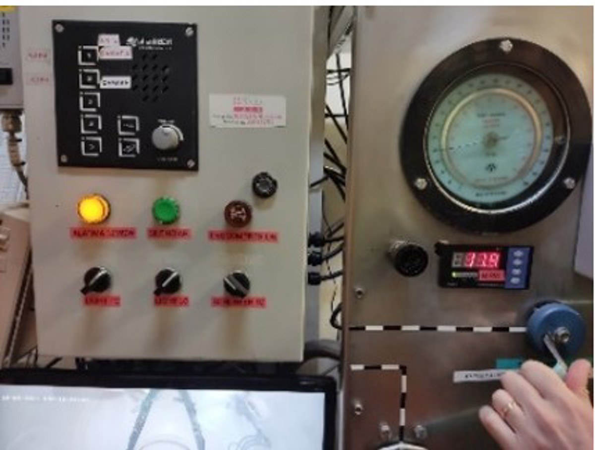 Depth less than 12msw, visual alarm