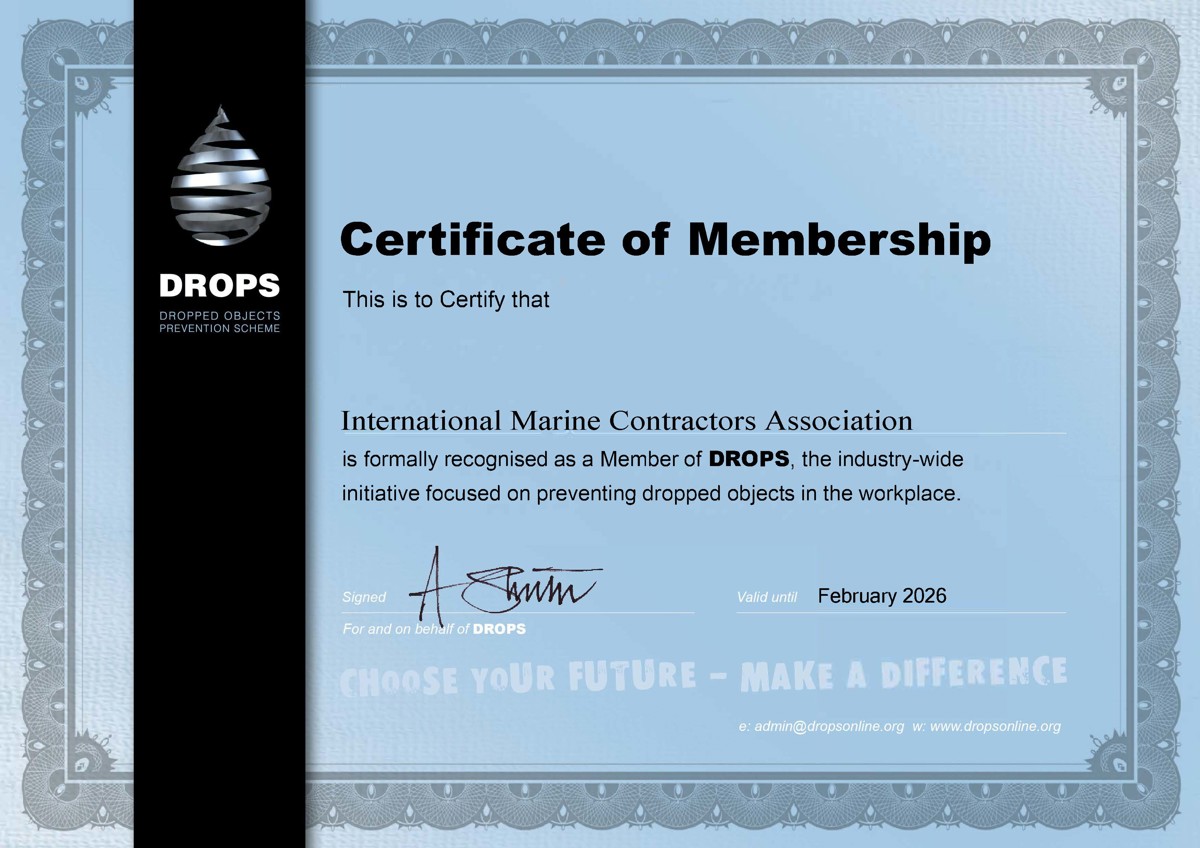 IMCA Member of DROPS
