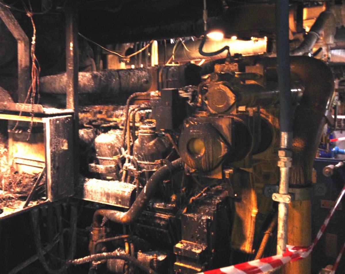 Engine Room Injuries Fire in engine room on platform supply vessel