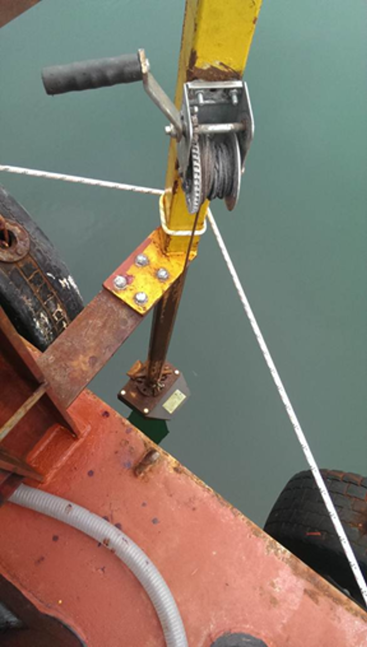 Pole and winch