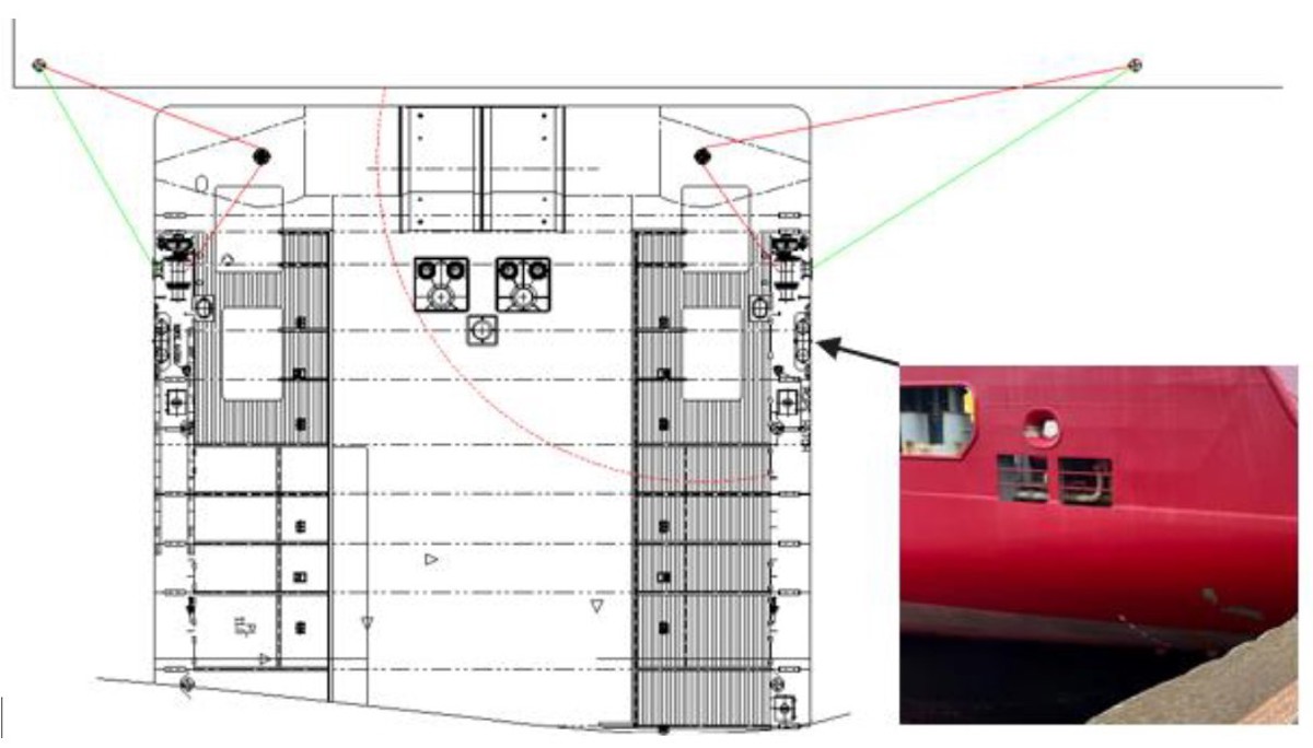 Failed mooring diagram / Photo
