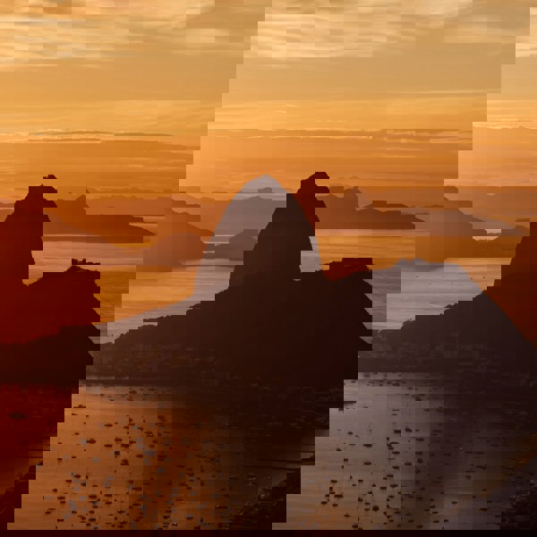 Rio Skyline At Sunset