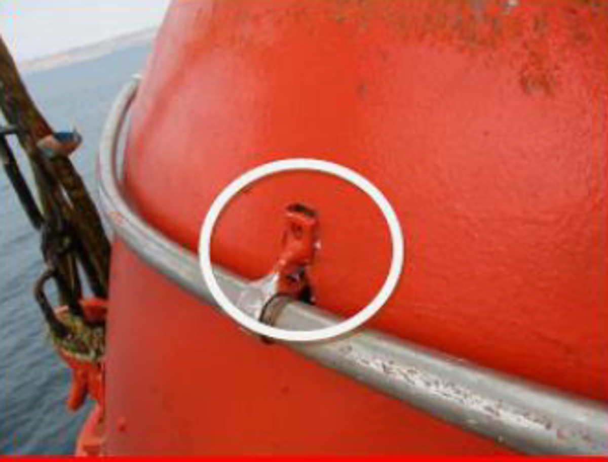 Damaged lifeboat