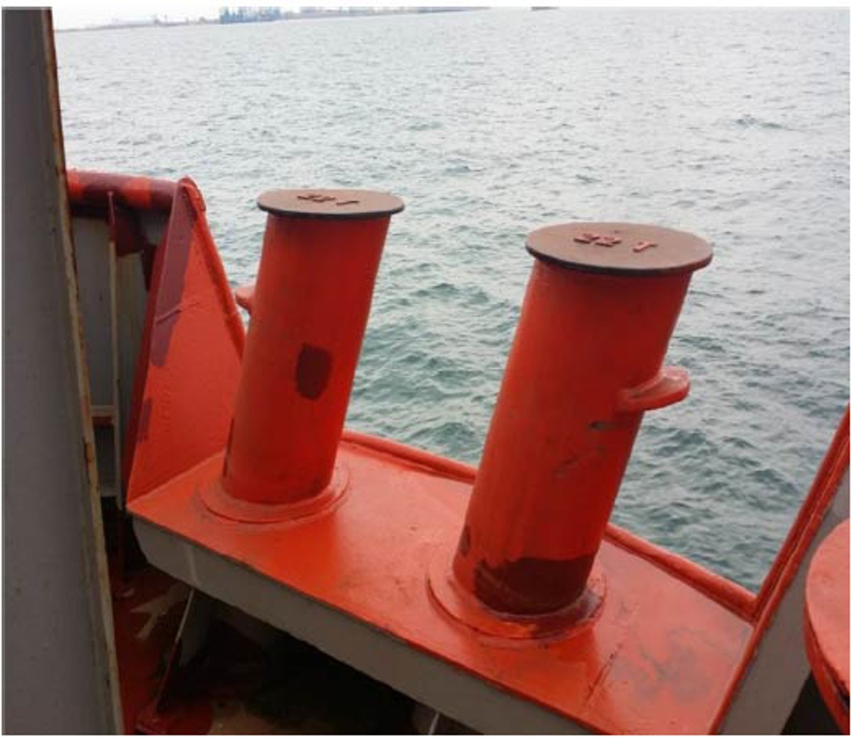bollards where incident occurred