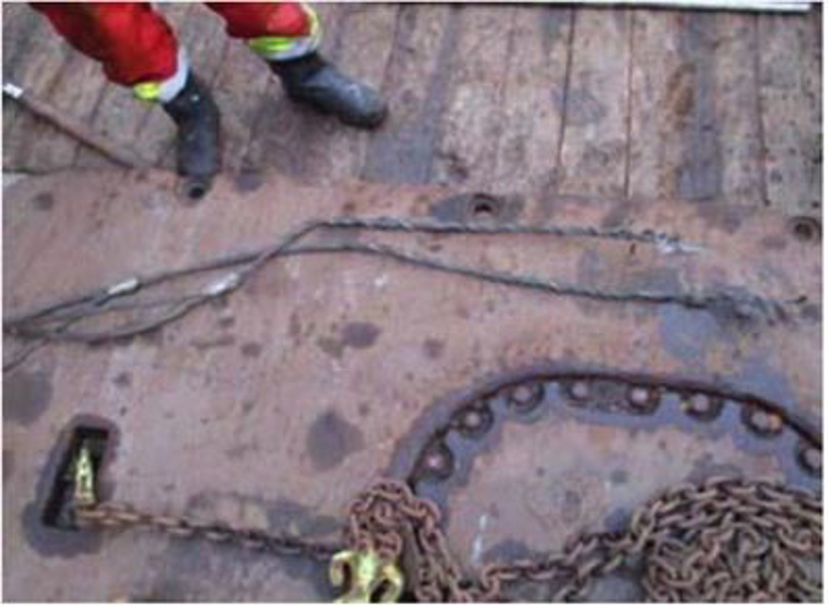 crew were preparing a chain