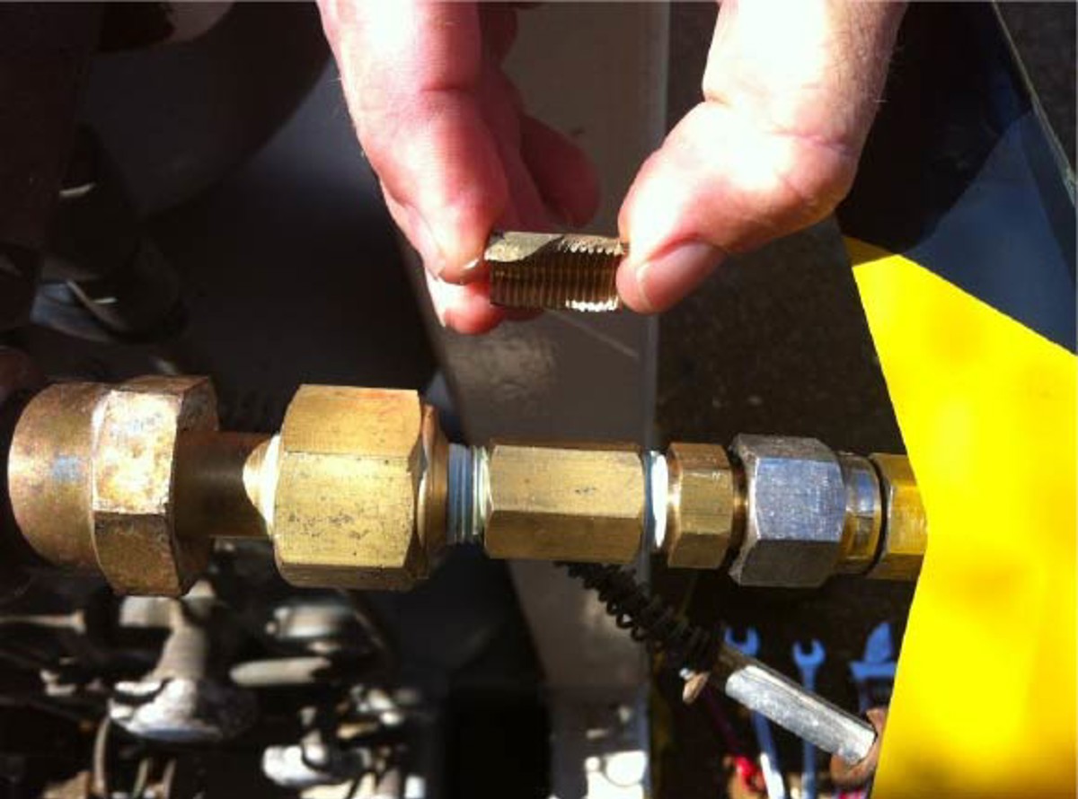 part of failed fitting