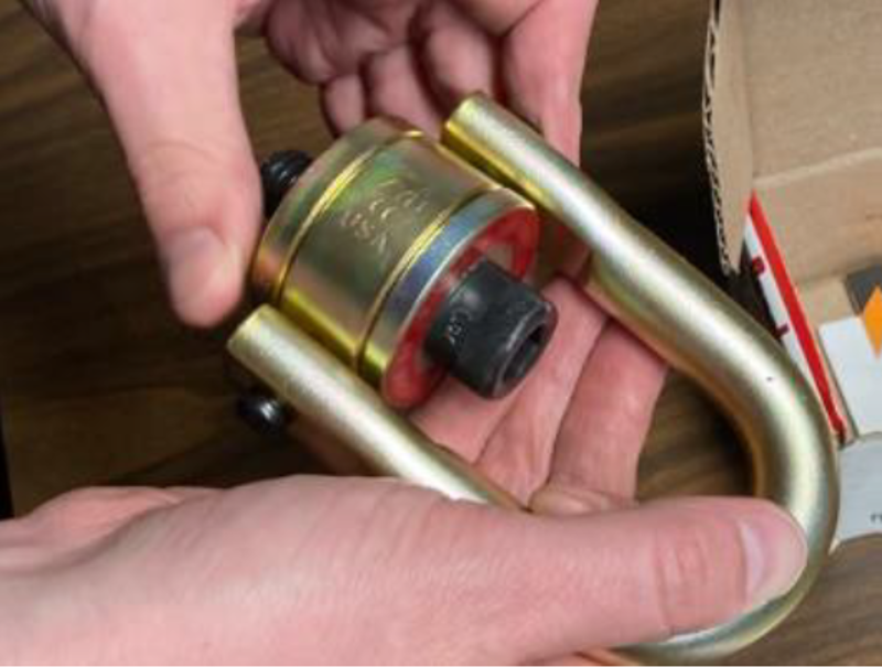 Locate hoist ring assembly and visually inspect for any issues