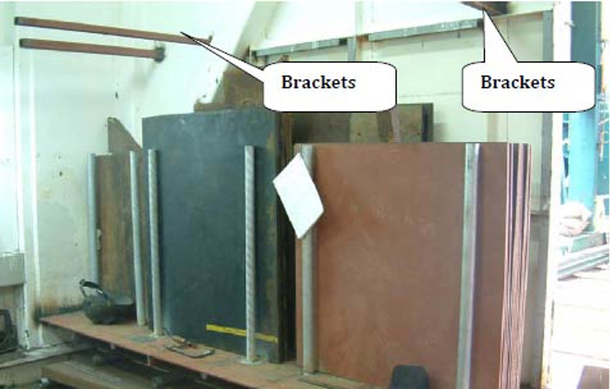 welding bay storage area