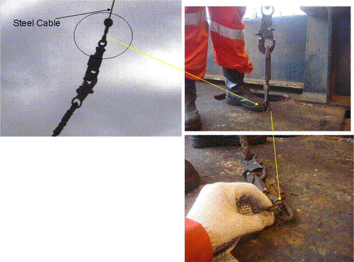 IMCA SF Failure of fall arresters Failed equipment