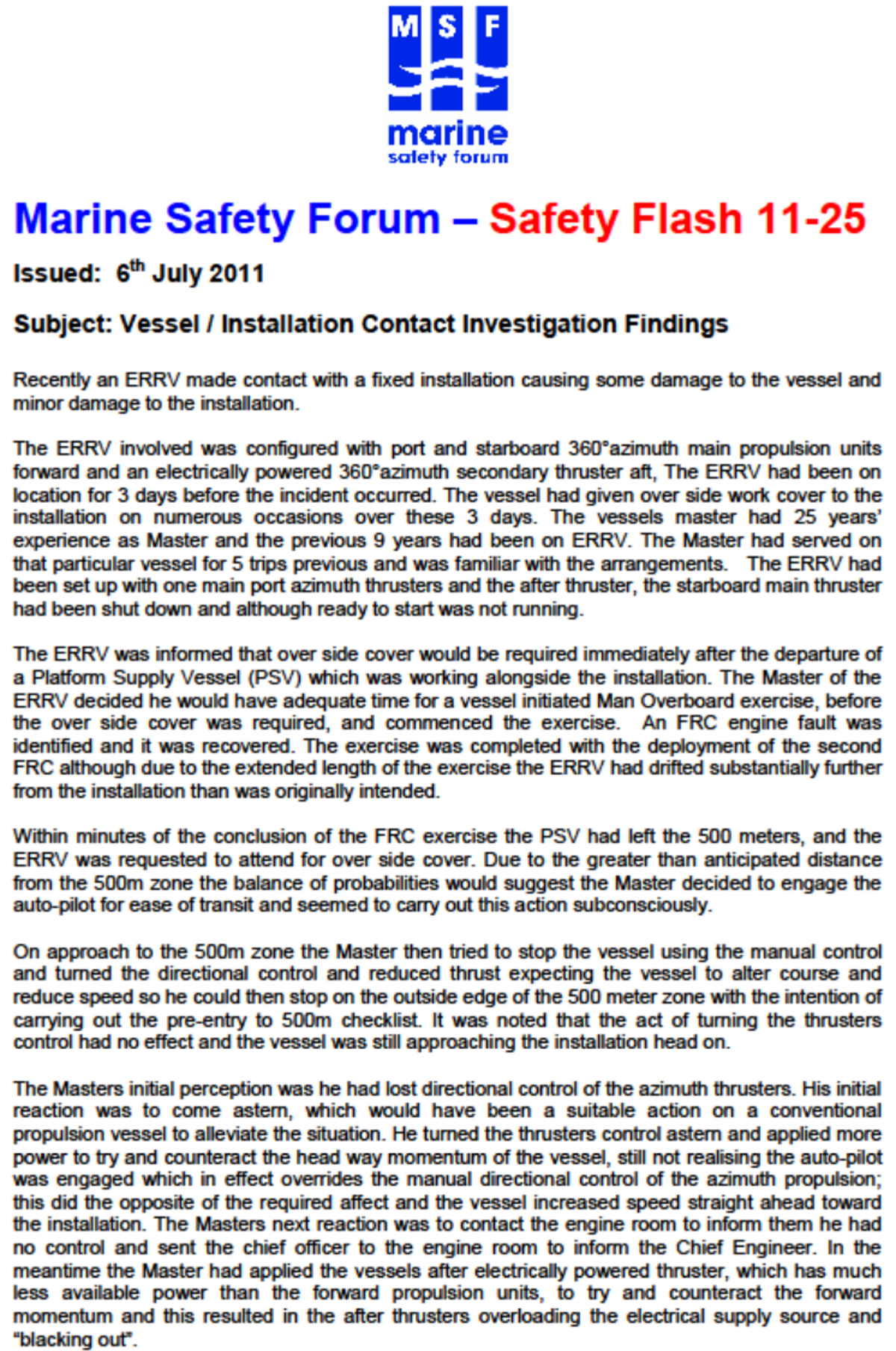 Msf Safety Flash 11 25 1 (1)