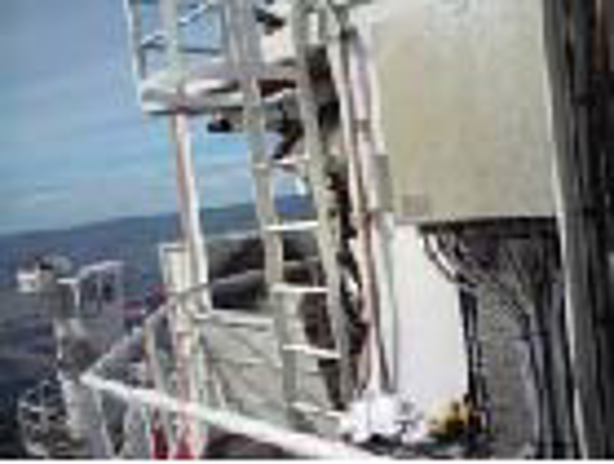 Stairway from the main deck