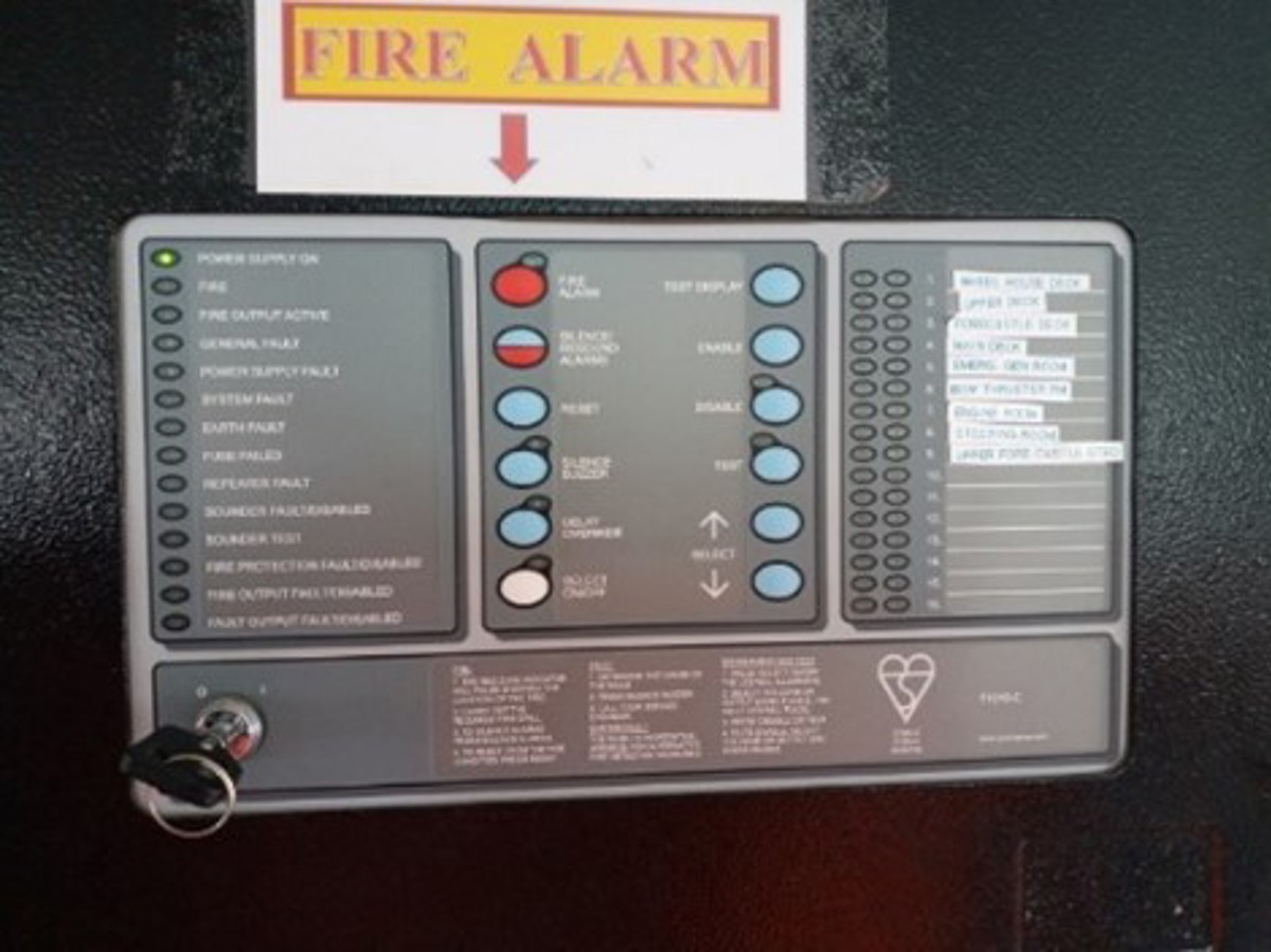 Disabled audible fire alarm