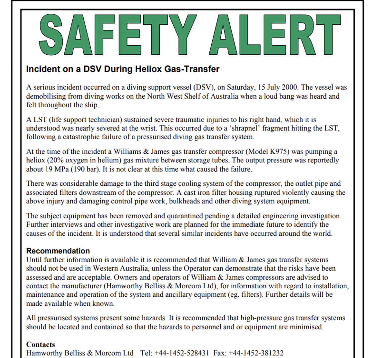 Sf 0400 Gas Transfer During Demobilisation 1 Sf 0400 Gas Transfer During Demobilisation 1