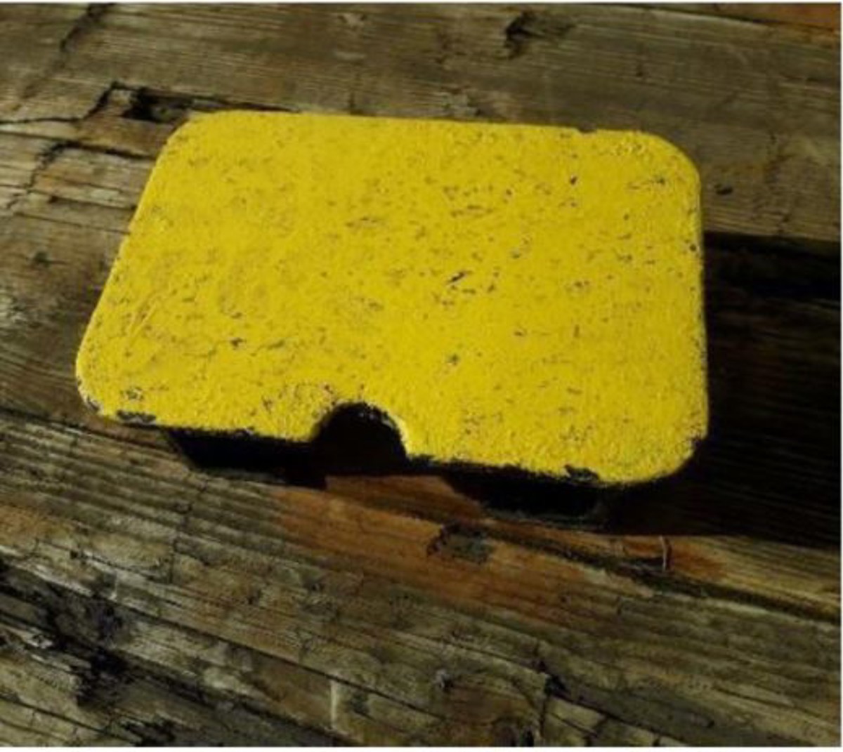 Metal plate used to protect a potential trip hazard