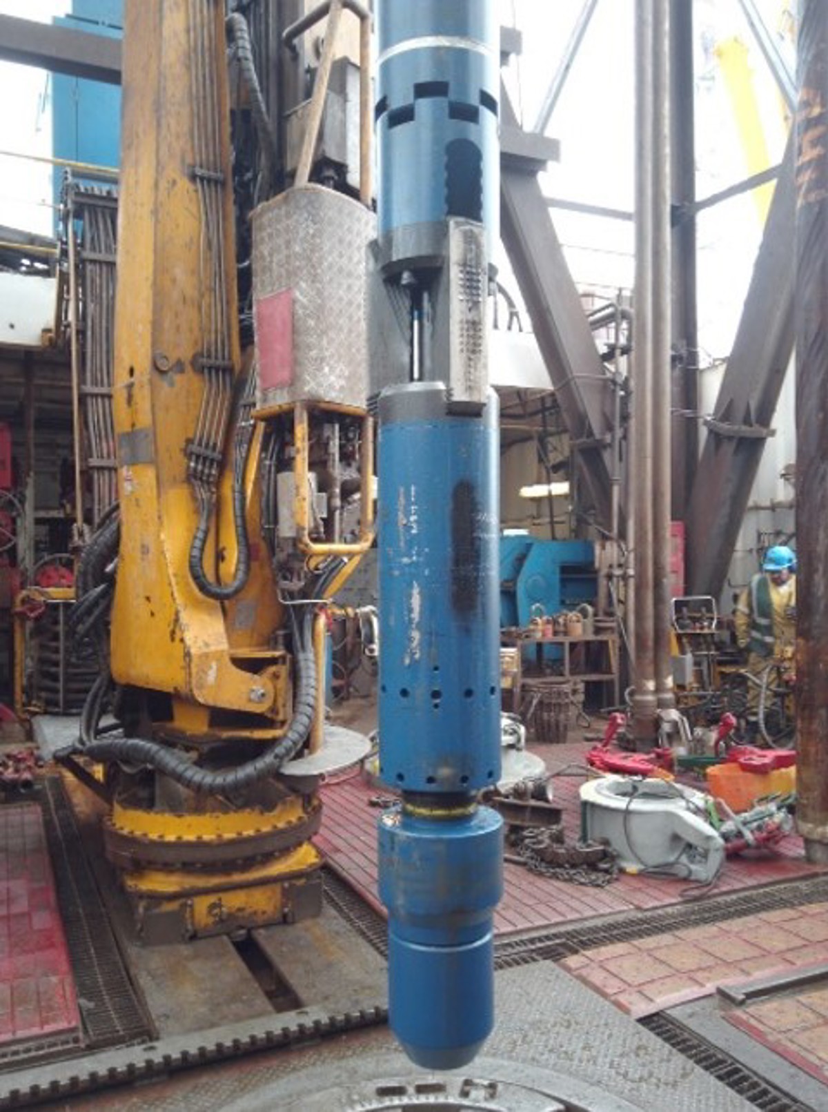 A drill-pipe deployed anchor