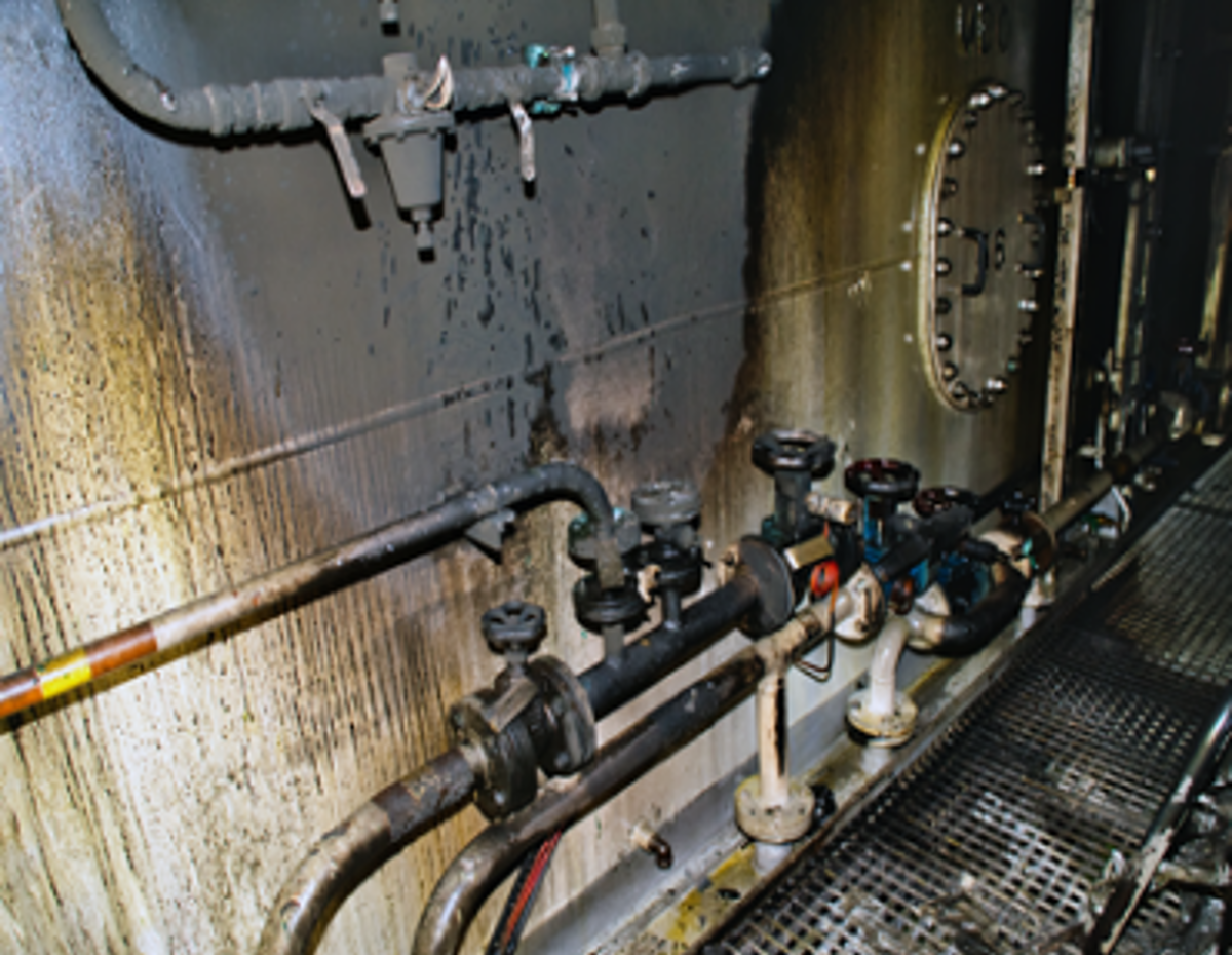 During the tow of a structure to location, a fire occurred in the engine room of the tow tug. This led to a blackout resulting in a collision with the structure on the transport barge.