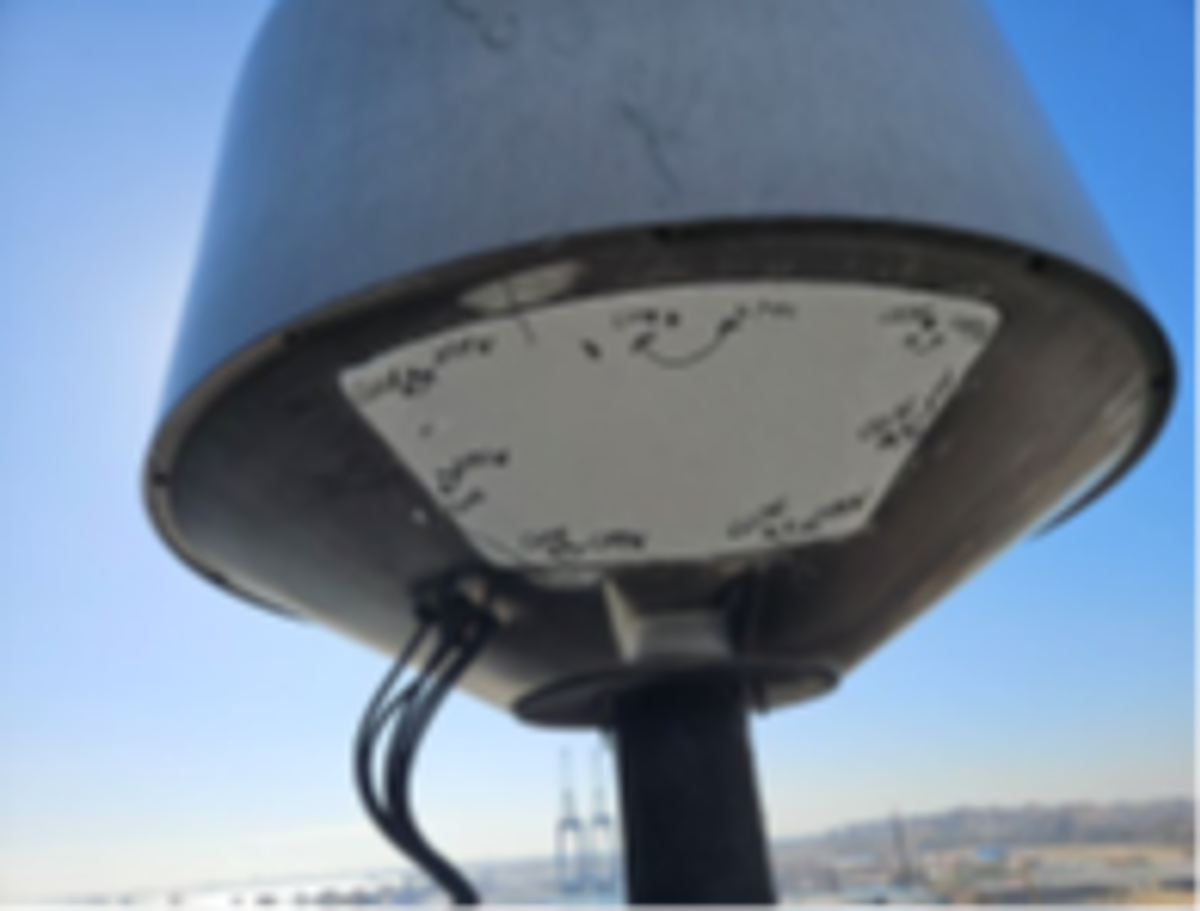 Dropped object hazard: access hatch to the communication dome
