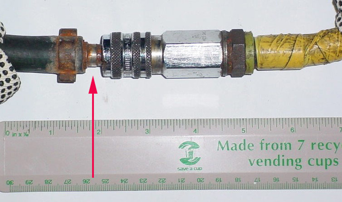 Black ‘male’ connection to blue ‘female’ connection.
