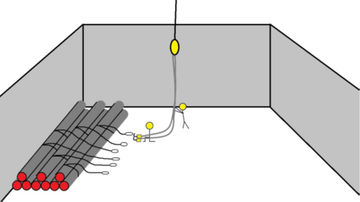 IMCA SF LTI during deck cargo operations Picture3 One crew member was getting the slings ready to hook onto the two hooks