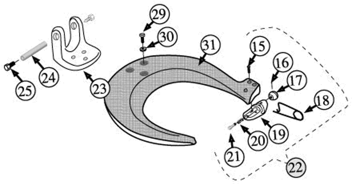 Diagram of yoke