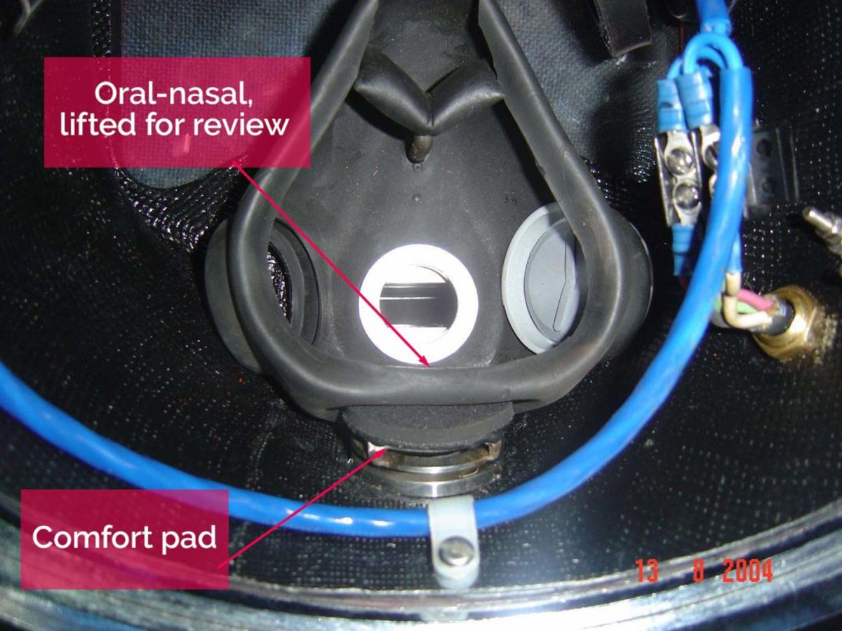 IMCA SF Possible choking incident – diver’s helmet Comfort pad in divers helmet