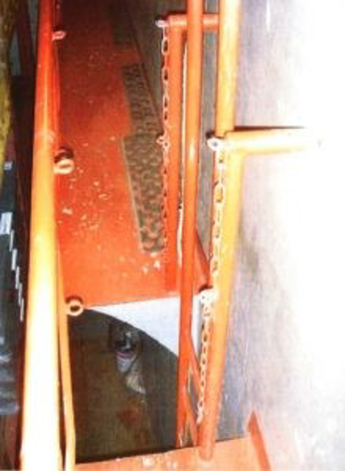 A worker was paralysed from the waist down when he fell 3.4 metres to the bottom of a ships hold