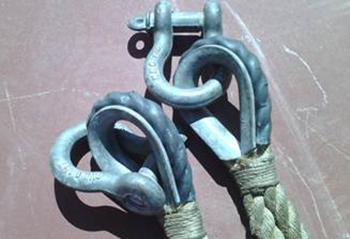 plastic covering under which the rope was rotten