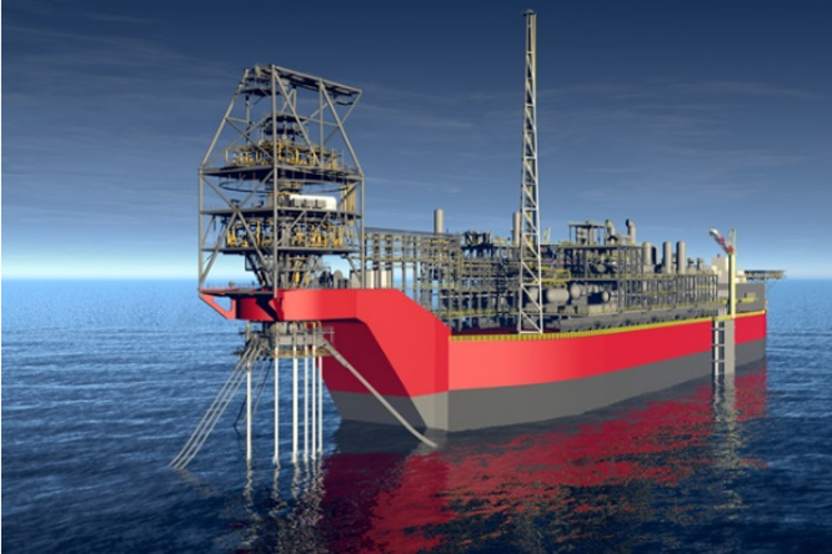 IMCA SF 07/24 Loss of heading control on an FPU during diving operations 1 3D rendering of vessel that had loss of heading control