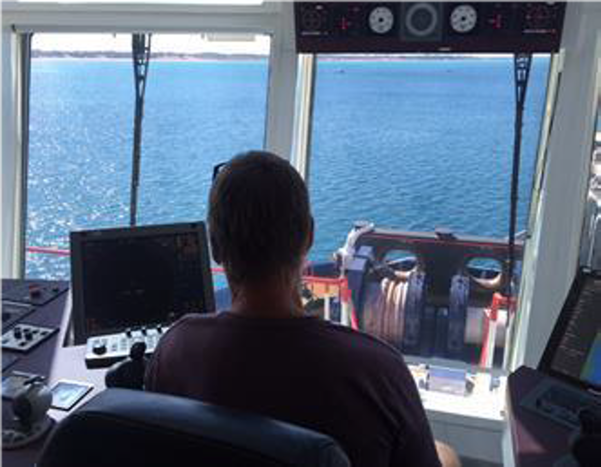 Blind spots at the forward console