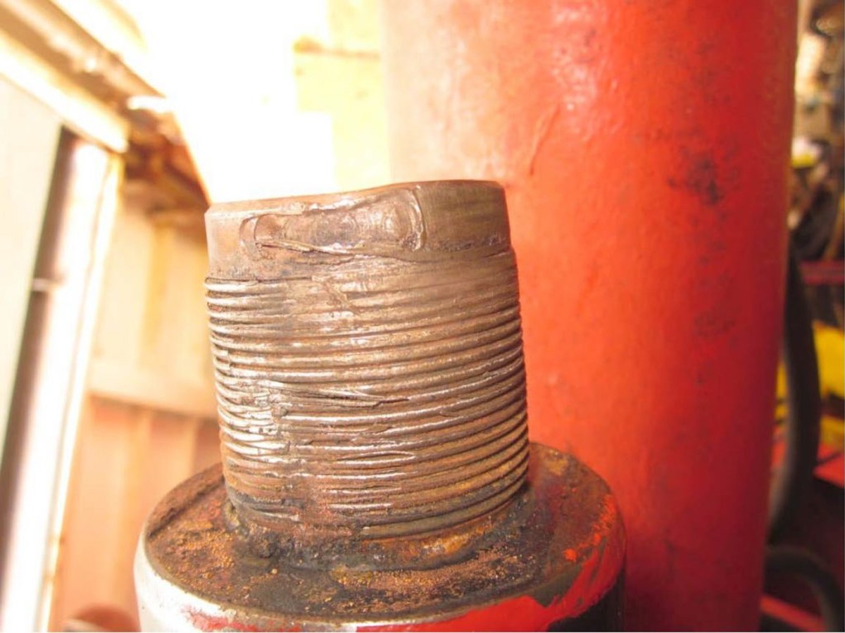 IMCA SF: High potential near-miss: Dropped ROV/TMS leading to equipment damage 13 Image4 1024X767 Stripping out of threads