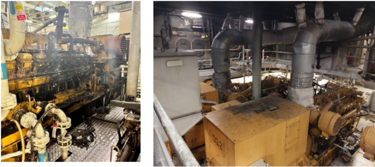 IMCA SF 10/24 Engine room 1 Engine room diesel generator