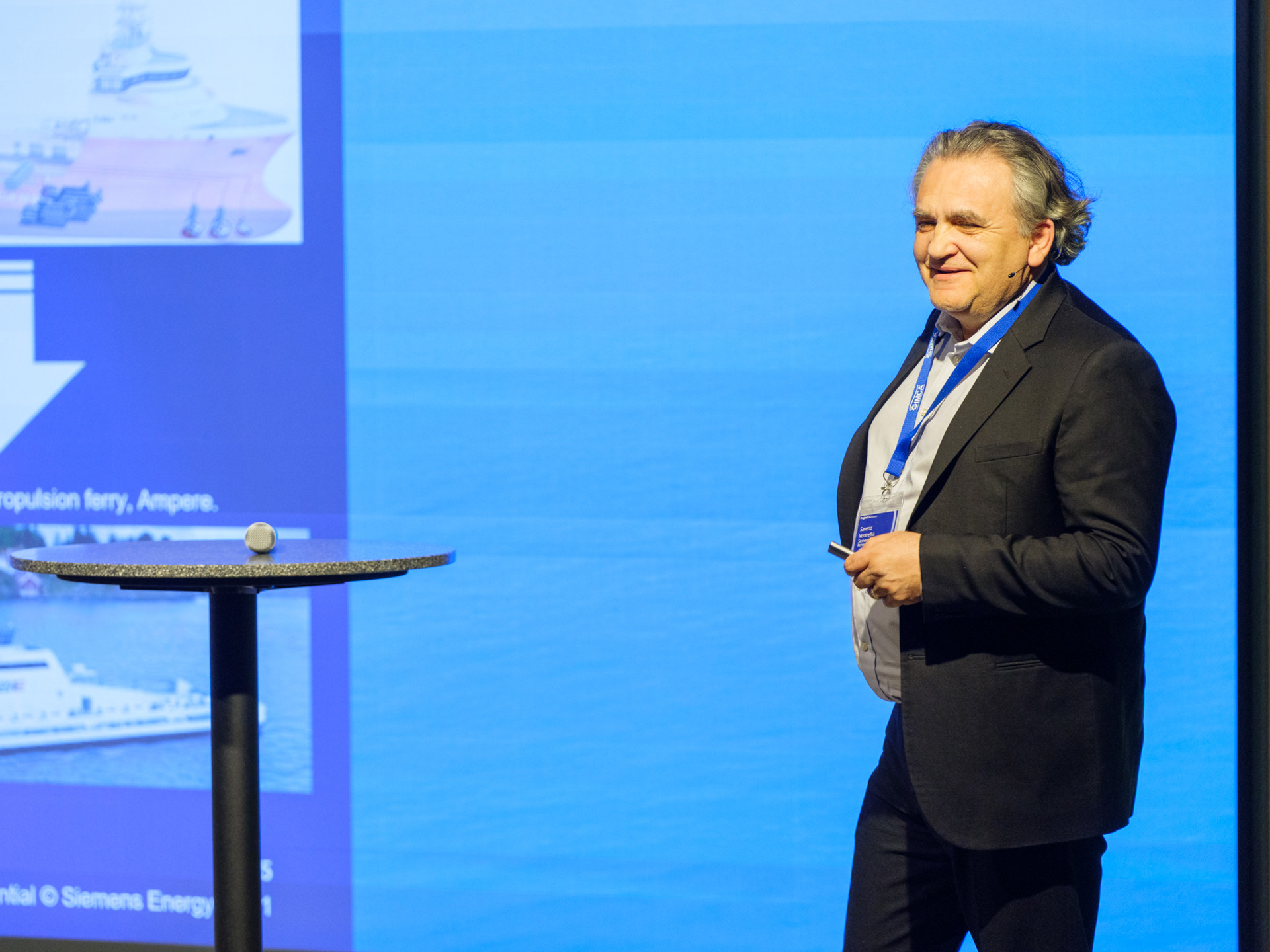 Photo of Saverio Ventrelli (Siemens Energy) at ProjectGHG Forum