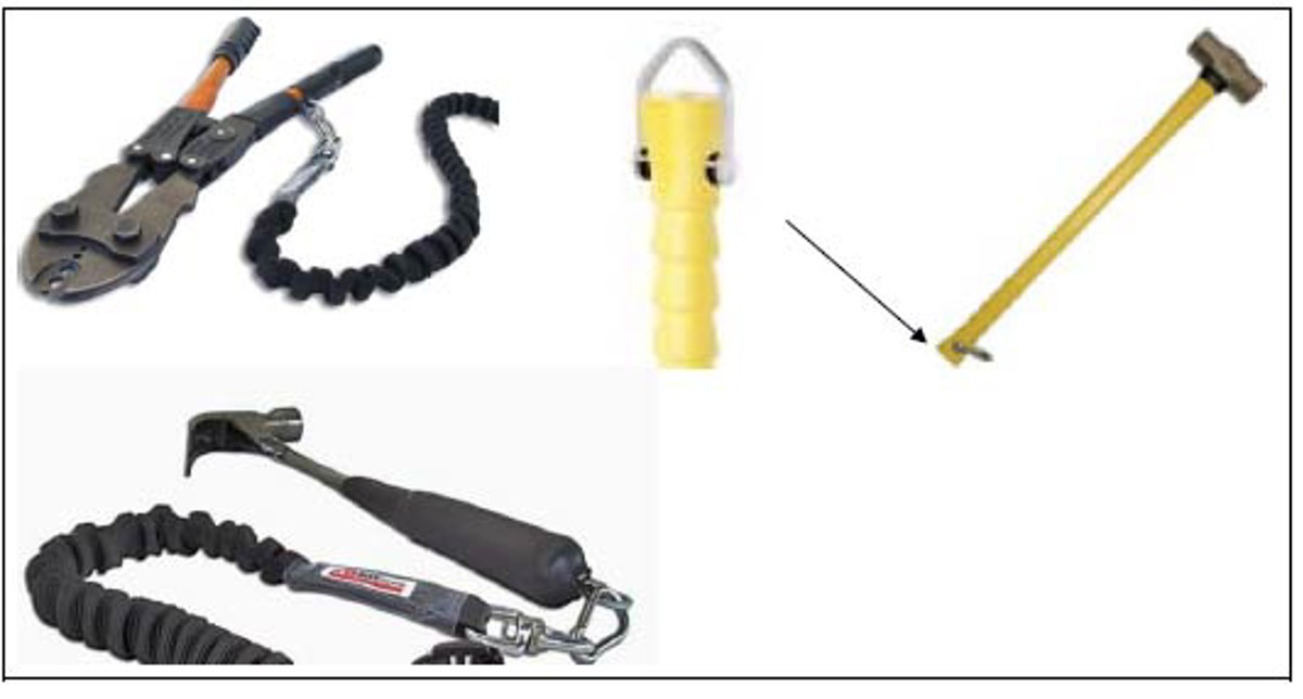 some suggested tool lanyard arrangements