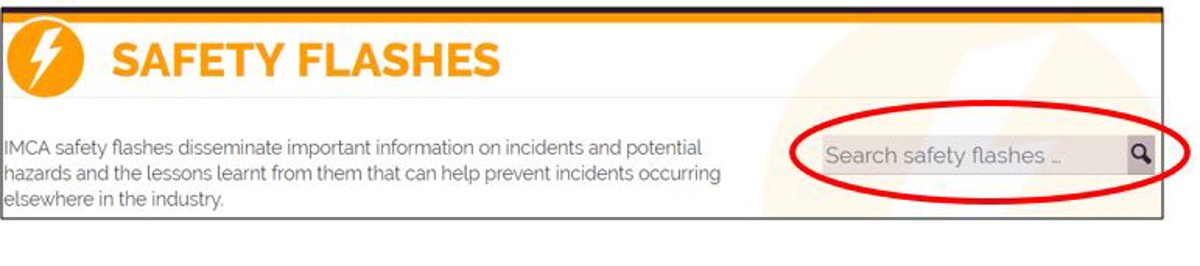 IMCA Safety Flash database