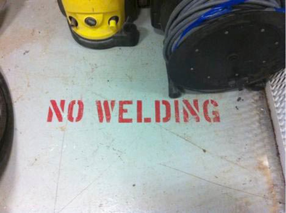 No welding marking