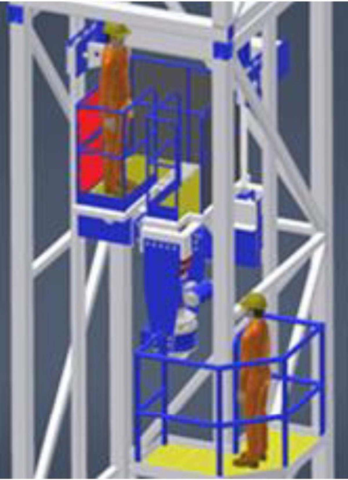Diagram of position of crew 