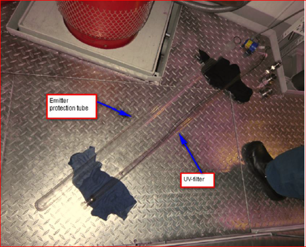 IMCA SF Lost time injury (LTI): Stored pressure release – Crewman lost an eye 1 Emitter tube and UV filter