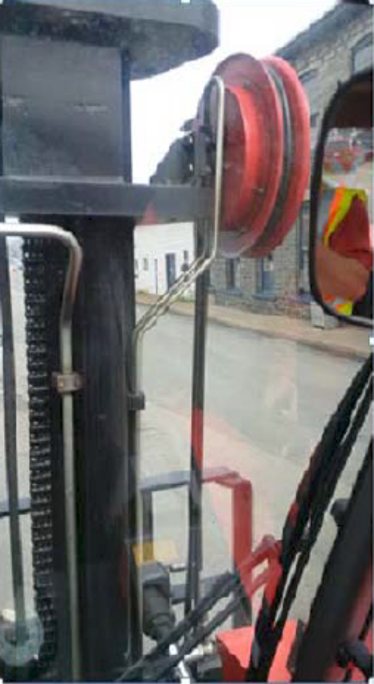 view with forks straight and vertical