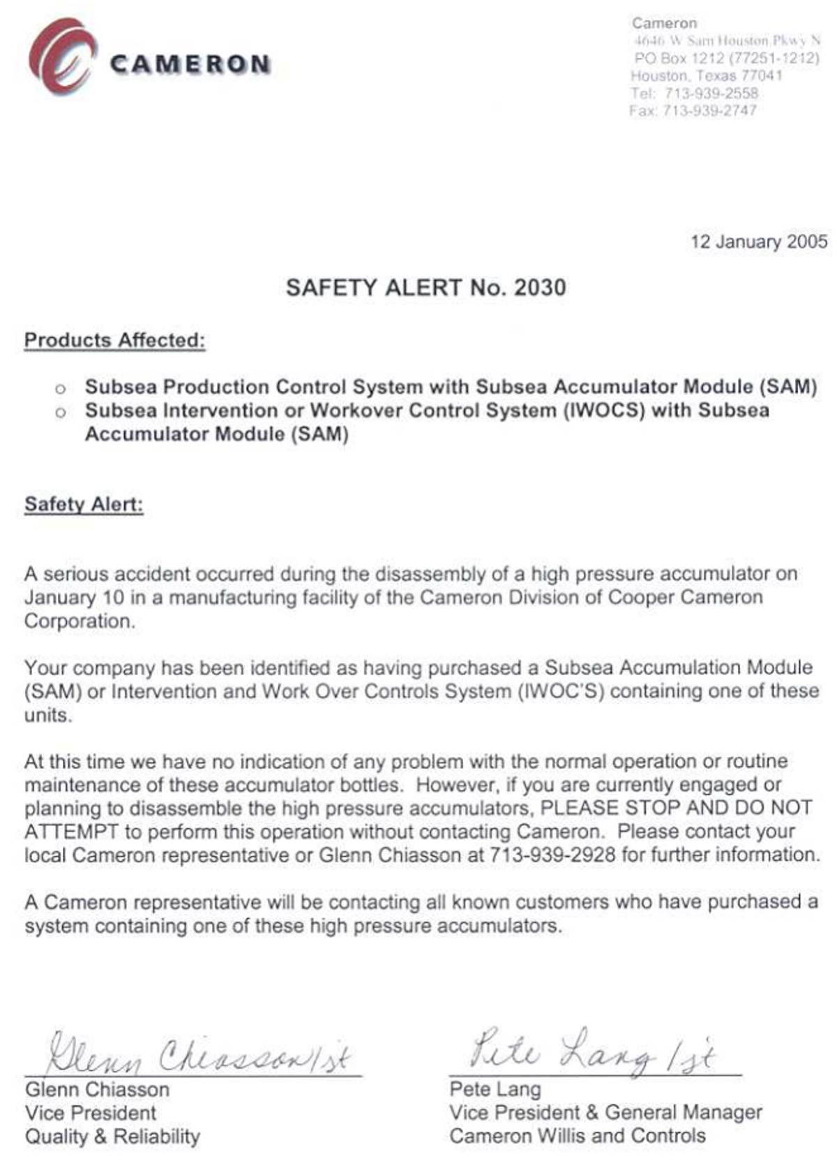 Safety Flash 03 05 2 Safety Flash 03 05 2